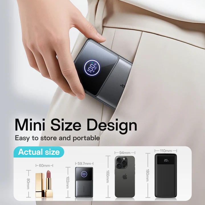 JOYROOM JR-PR1 22.5W Built-in Retractable Cable Powerbank10000mAh