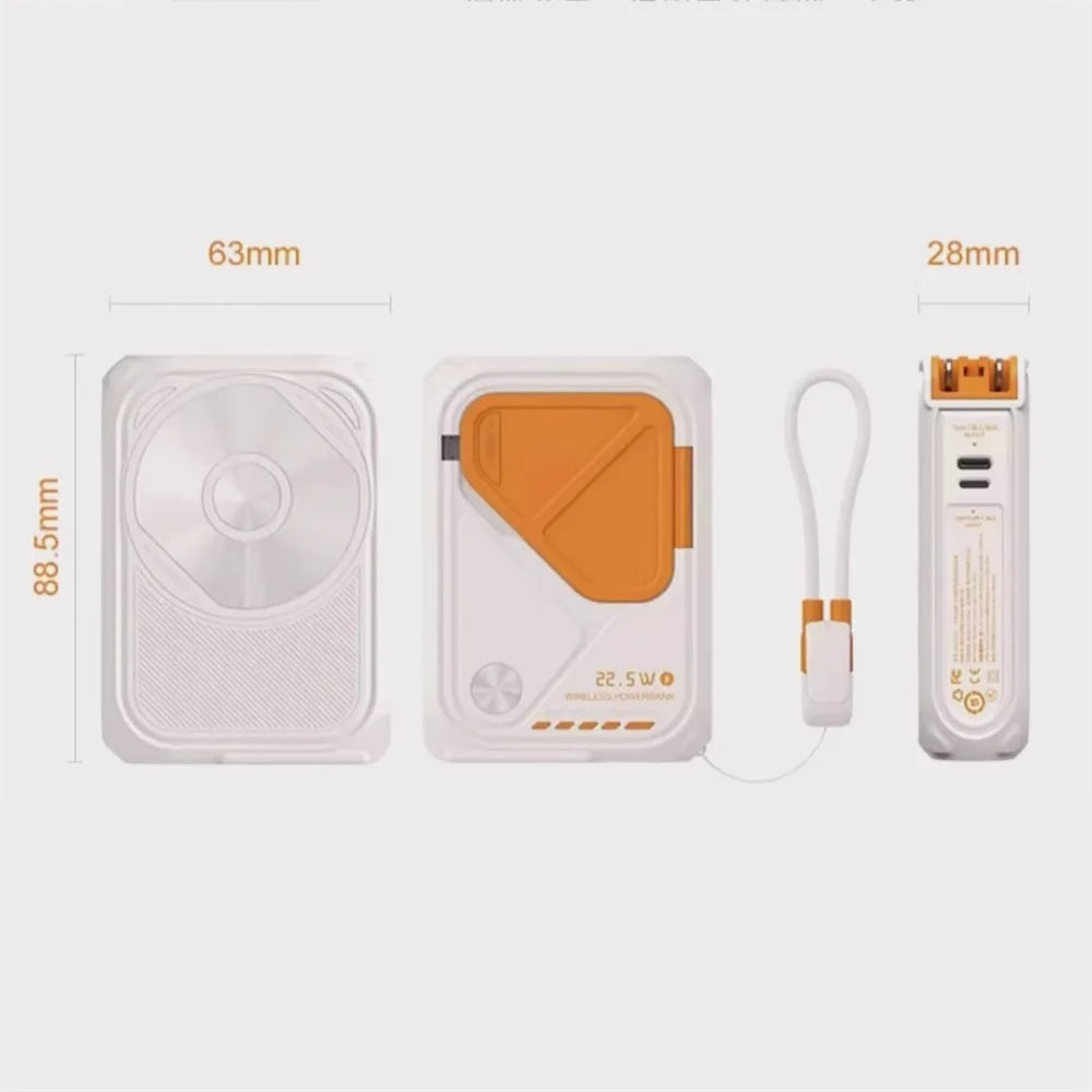 VFAN 22.5W Built-In Cable 10000mAh Multi-Functional Power Bank