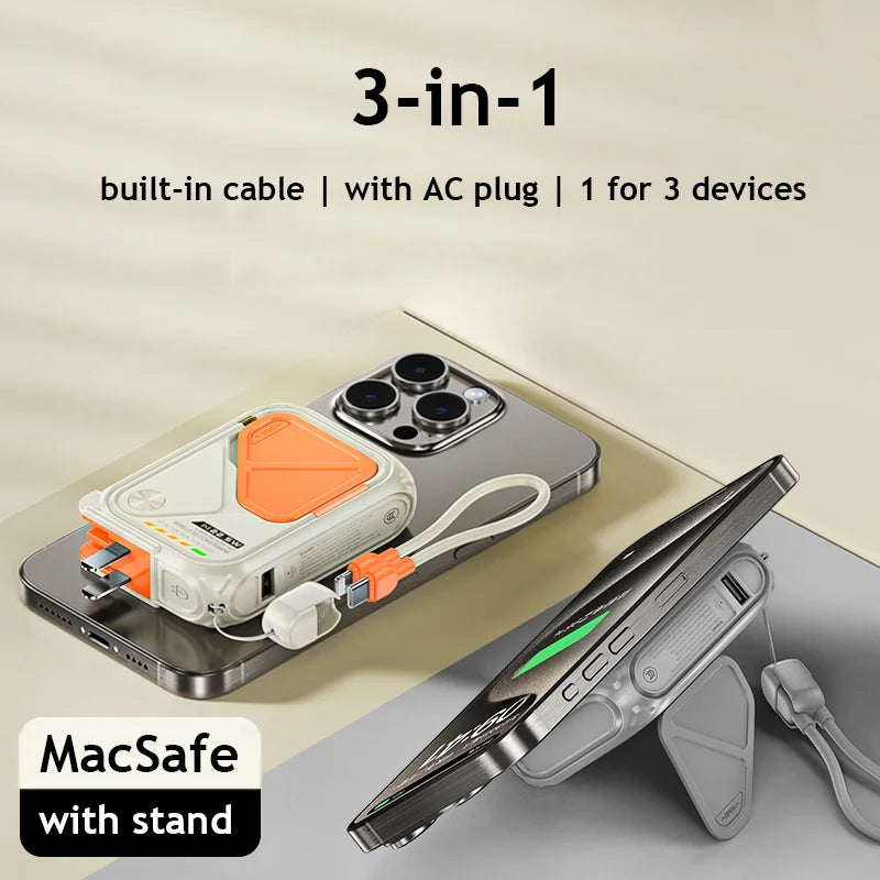 VFAN 22.5W Built-In Cable 10000mAh Multi-Functional Power Bank