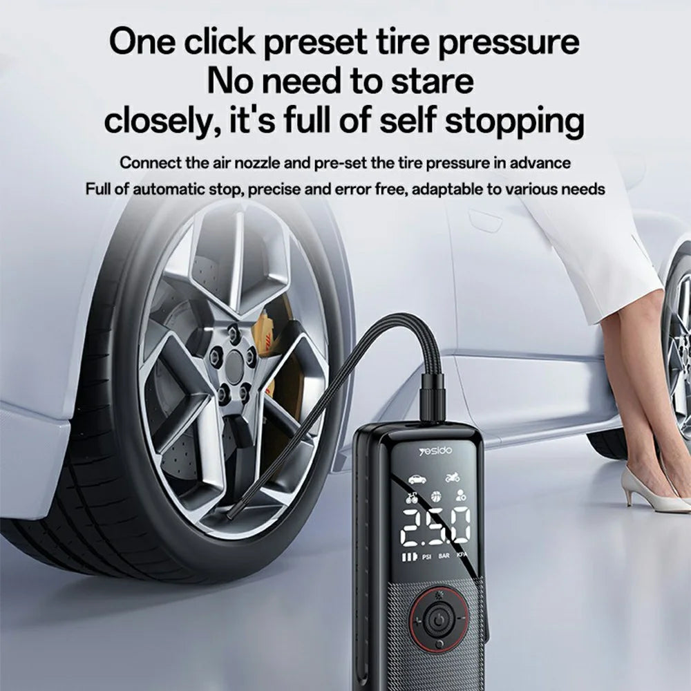 Yesido Wireless Tire Inflator Air Pump VC17