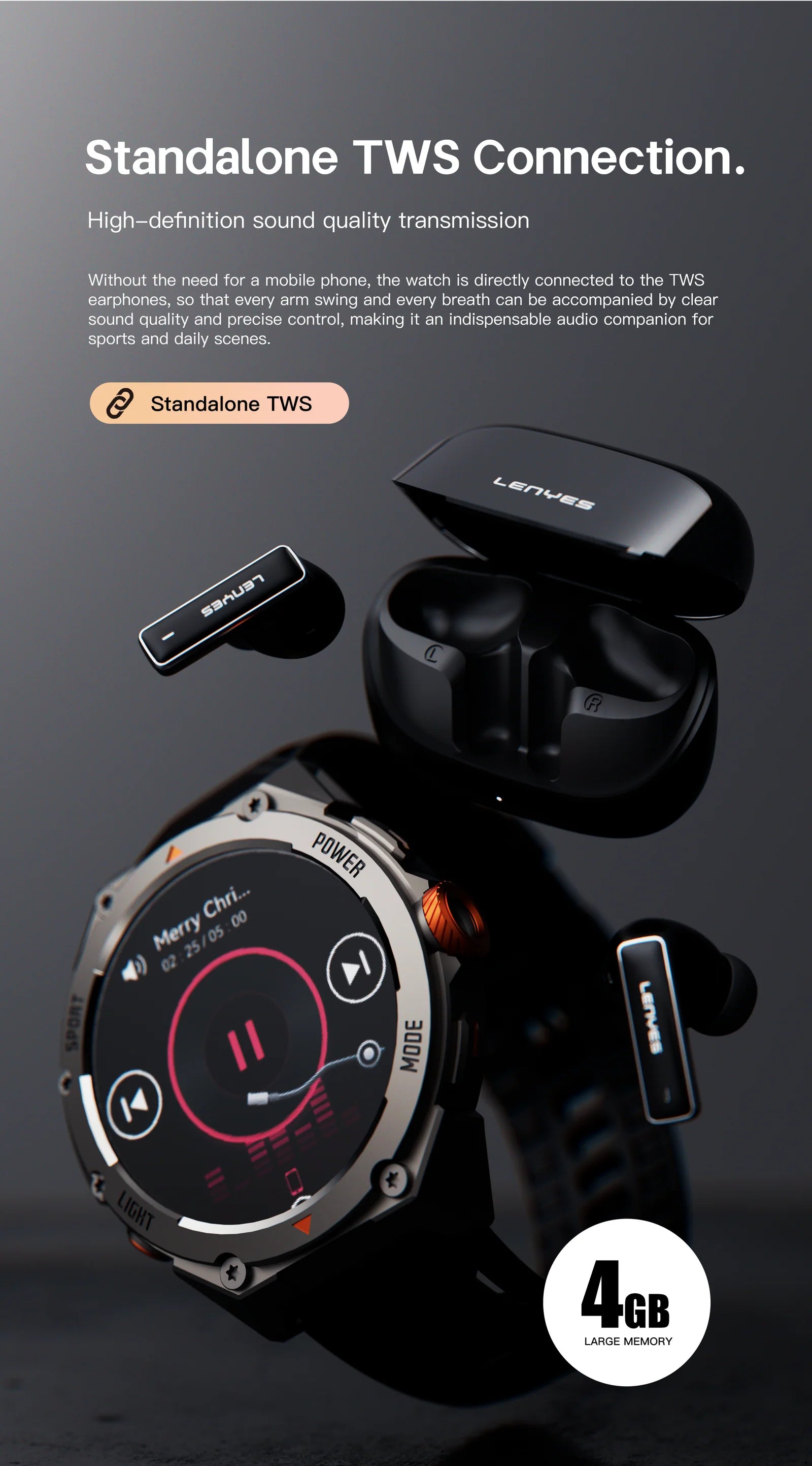 LENYES VITA GPS Smart Watch