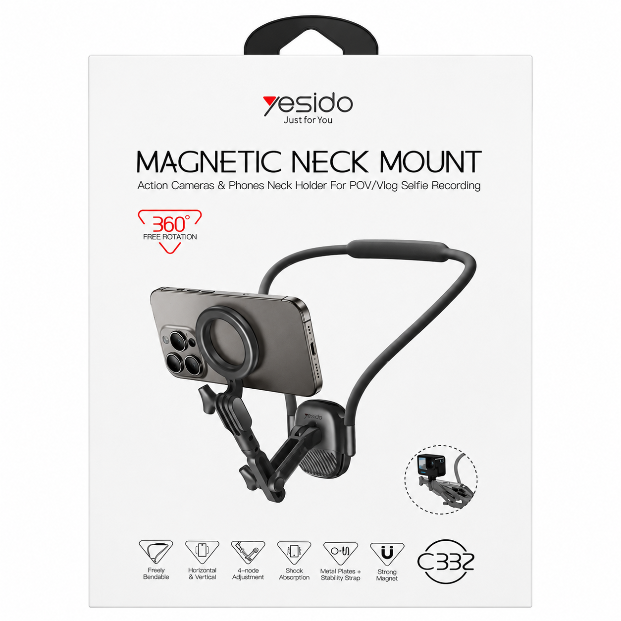 Yesido C332 Magnetic Neck Mount