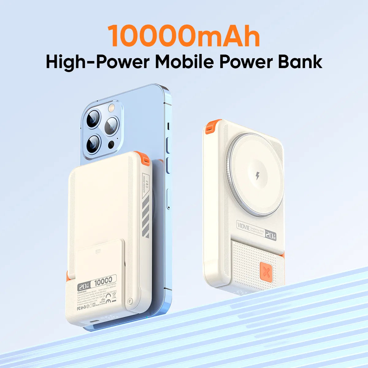 VIDVIE PB7006 3-IN-1 Magnetic Wireless Charging Power Bank