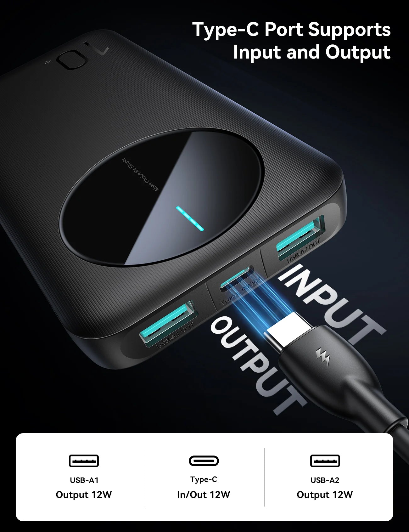 JOYROOM JR-PBF12 LED Power Bank