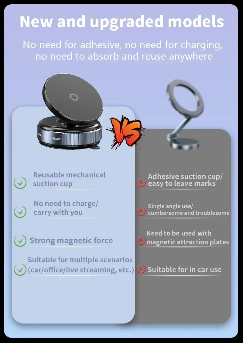 Phone Holder K009 Rotating Car Suction Cup Phone Stand