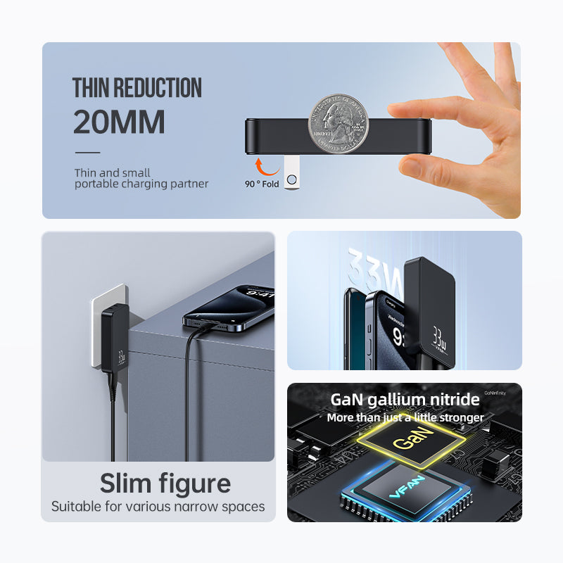 VFAN US11 ULTRA-THIN FAST Charger 33W