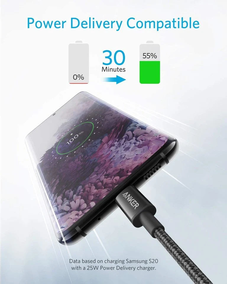 Anker USB C to USB C Cable 60W Fast Charging Cable A8752