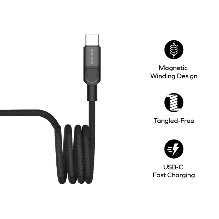 Momax Mag.Link Magnetic USB-C to USB-C Cable 100W 1m
