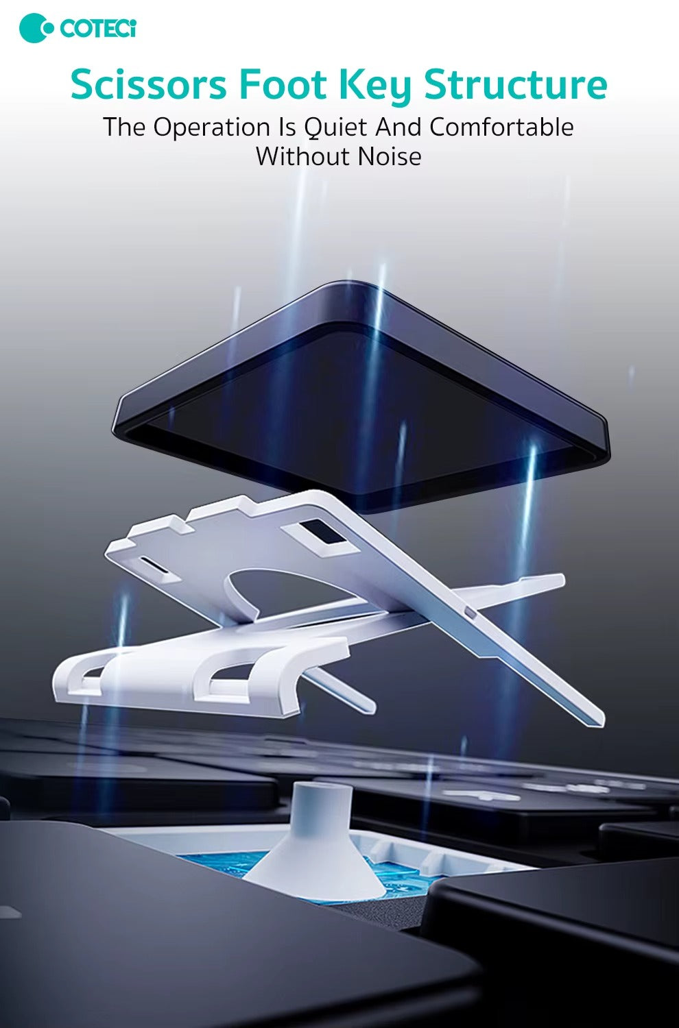 Coteci Portable Foldable Wireless Bluetooth Keyboard