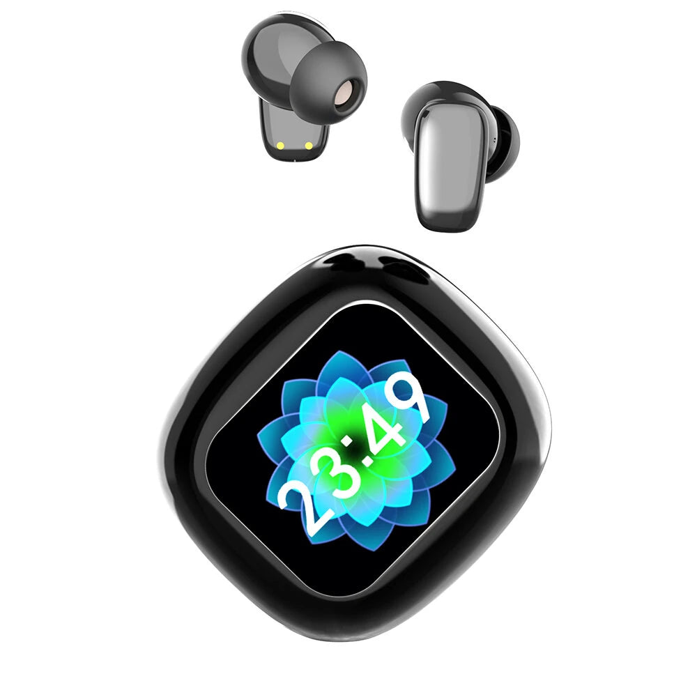 S09 Bluetooth Earphones with Smart screen