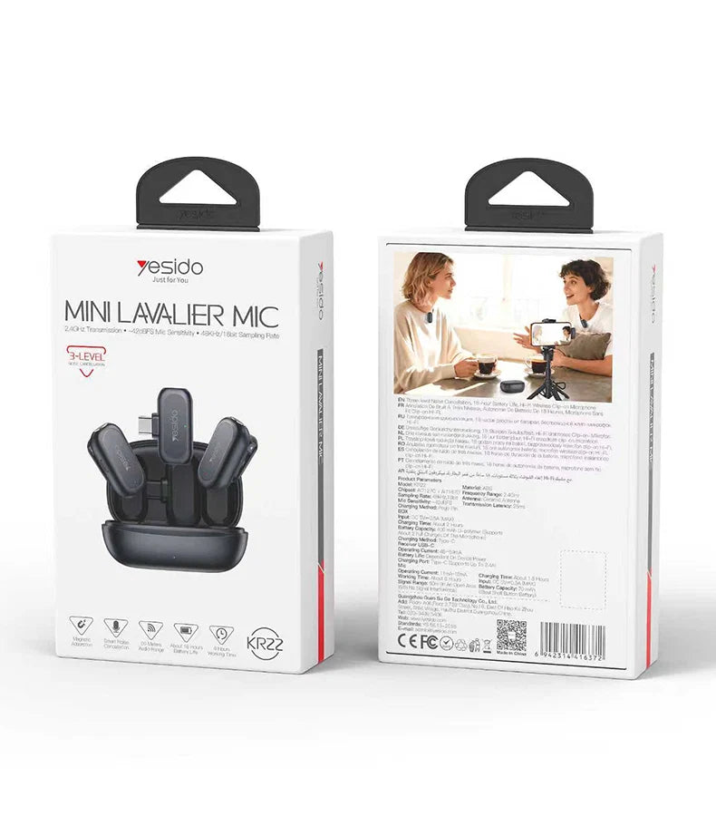 Yesido KR22 Mini Lavalier Mic