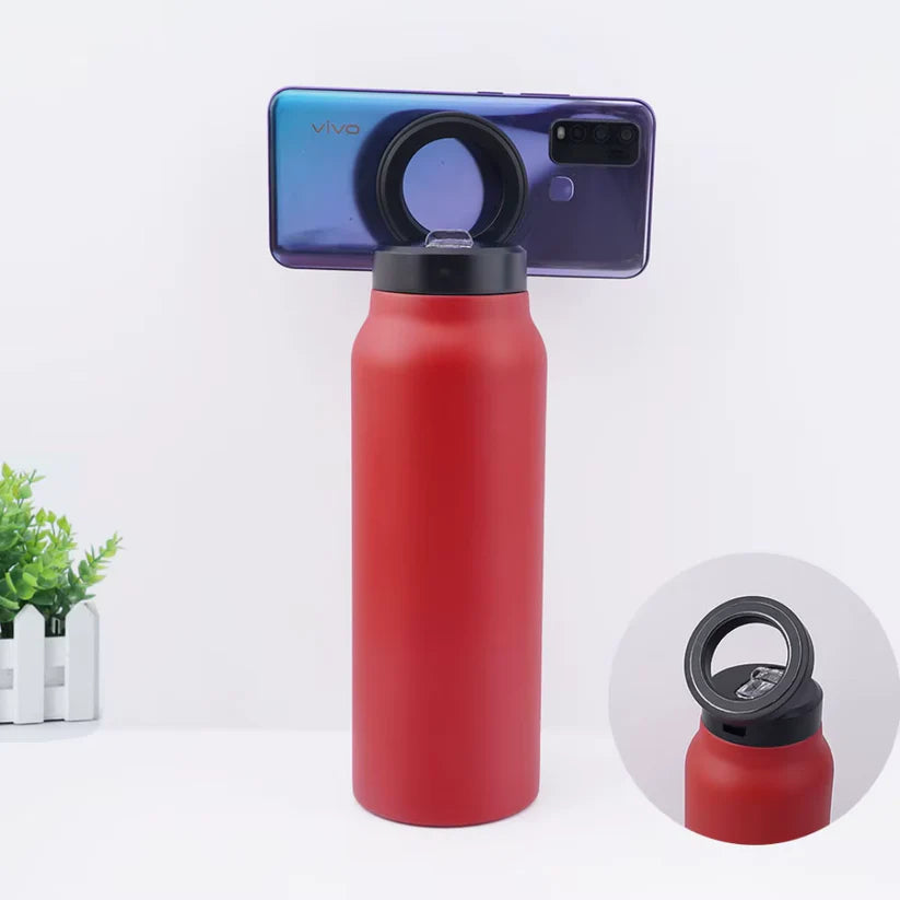 Goji Insulated Water Bottle with Magnetic Phone Holder