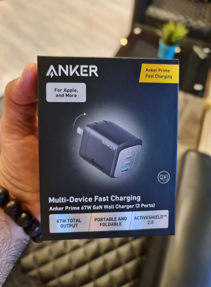 Anker Prime 67W GaN Wall Charger (3 Ports) (A2669)