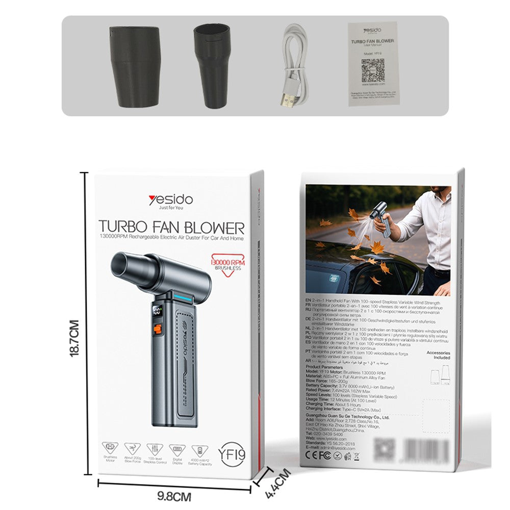 Yesido YF19 Turbo Fan Blower