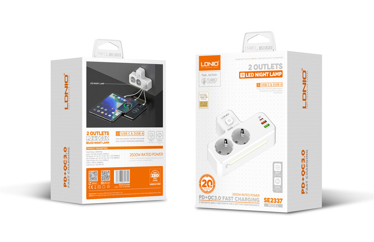 LDNIO Portable Electrical Extension Socket SE2337