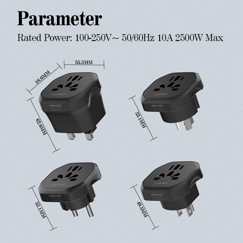 LDNIO Travel adapter Z7 conversion socket