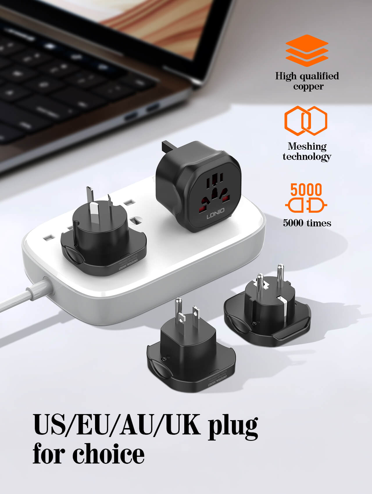 LDNIO Travel adapter Z7 conversion socket