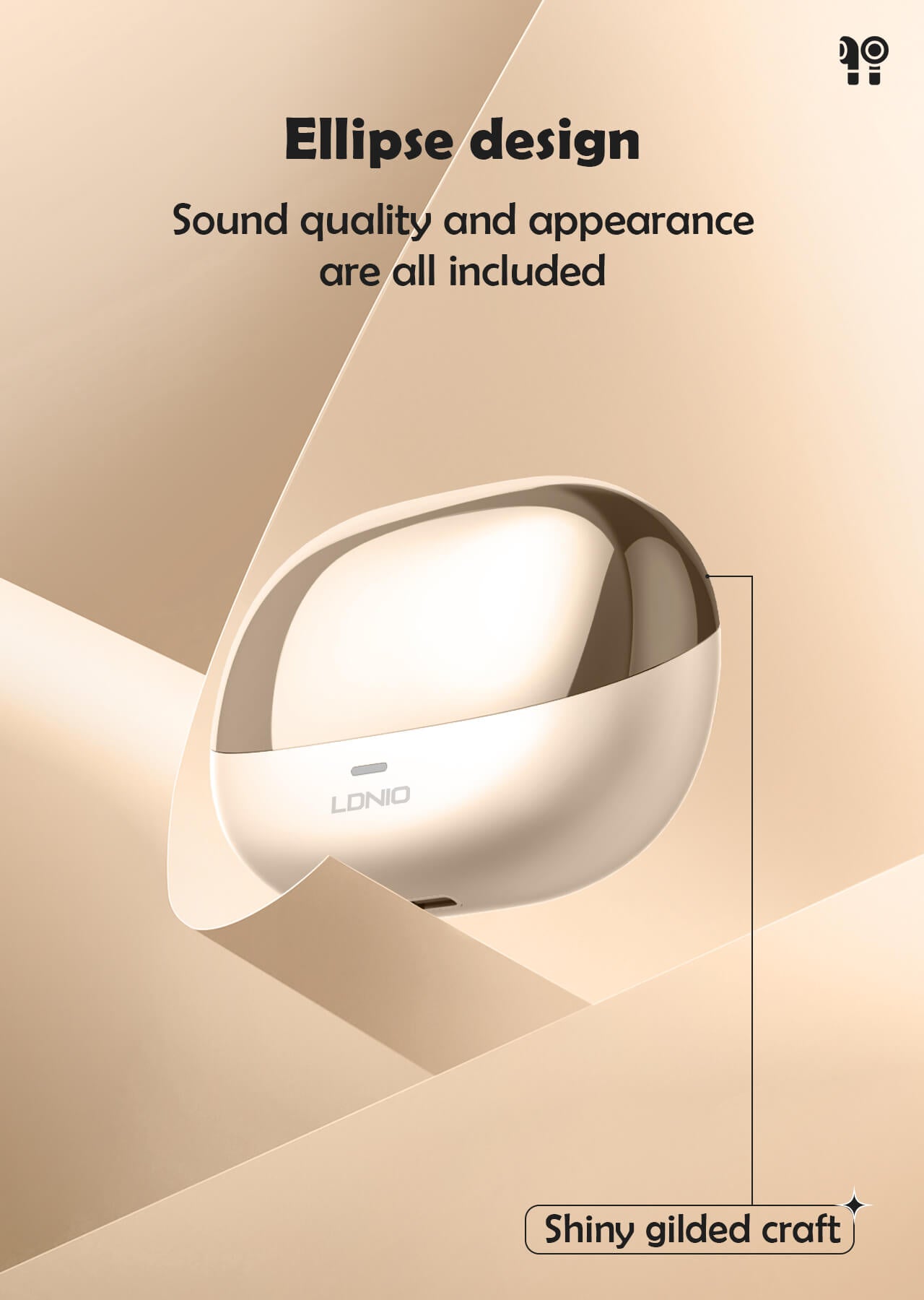 LDNIO Wireless Stereo BT Earbud in-ear Earphone T06
