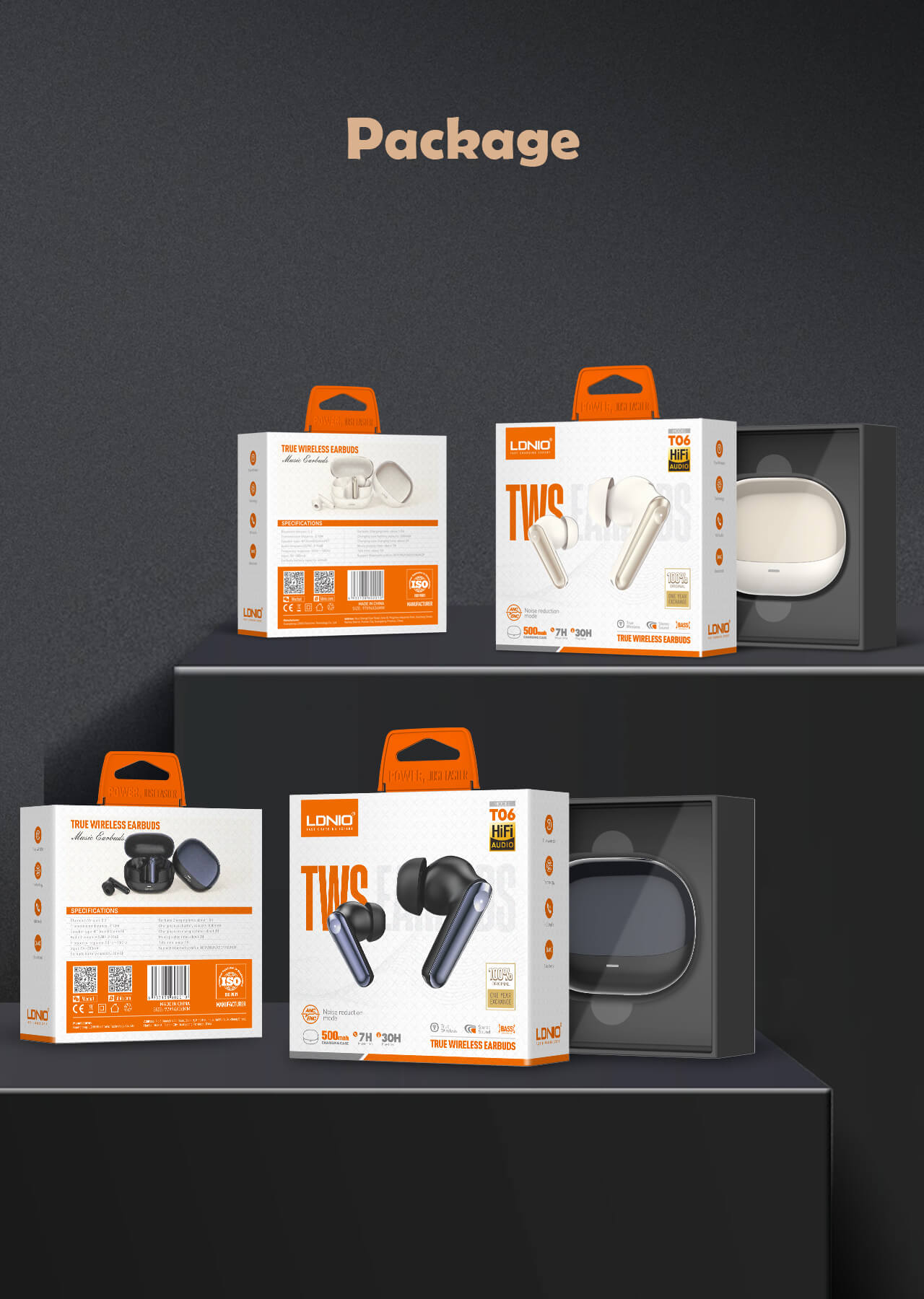 LDNIO Wireless Stereo BT Earbud in-ear Earphone T06