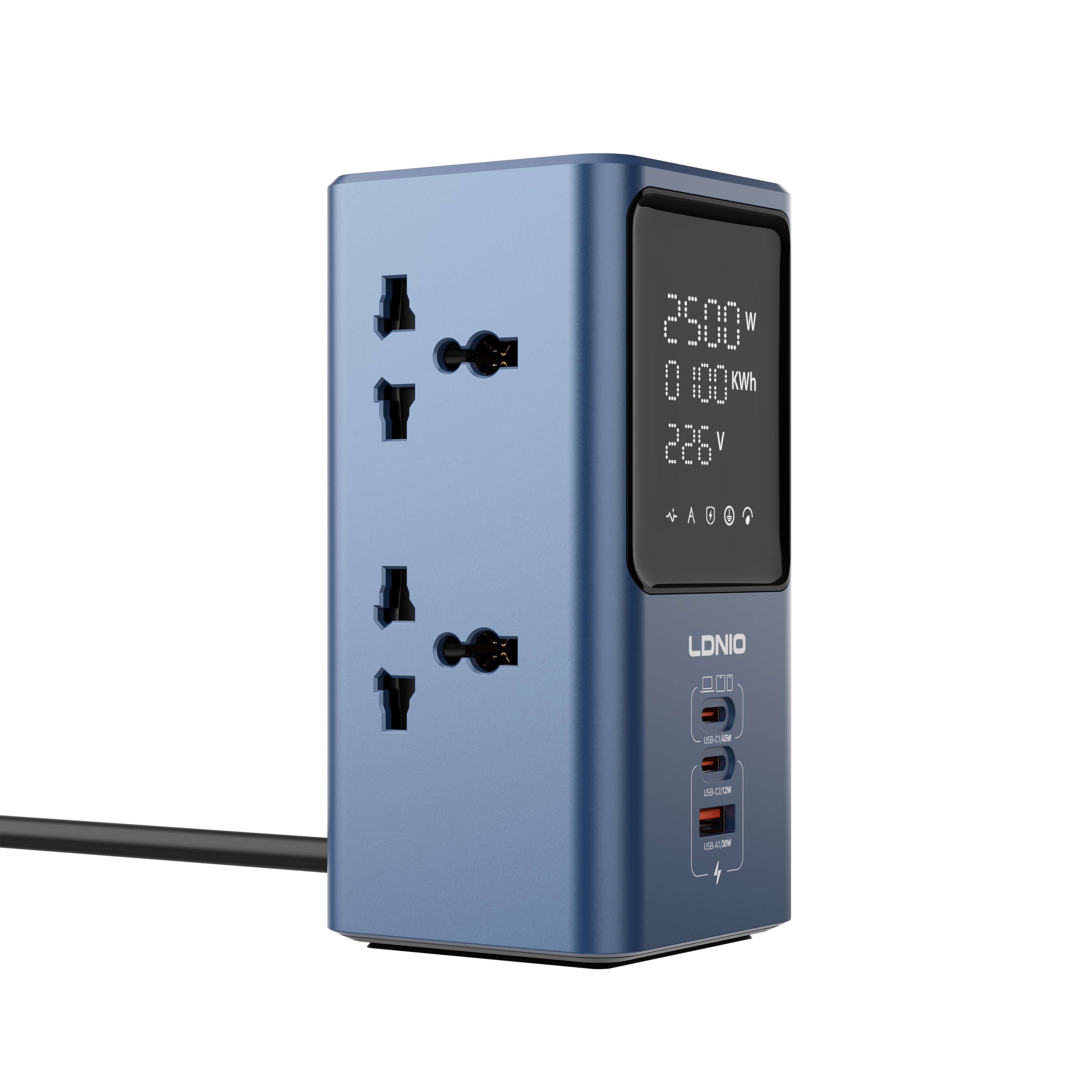 LDNIO 45W Universal Power strip desktop LED power Adapter SC2