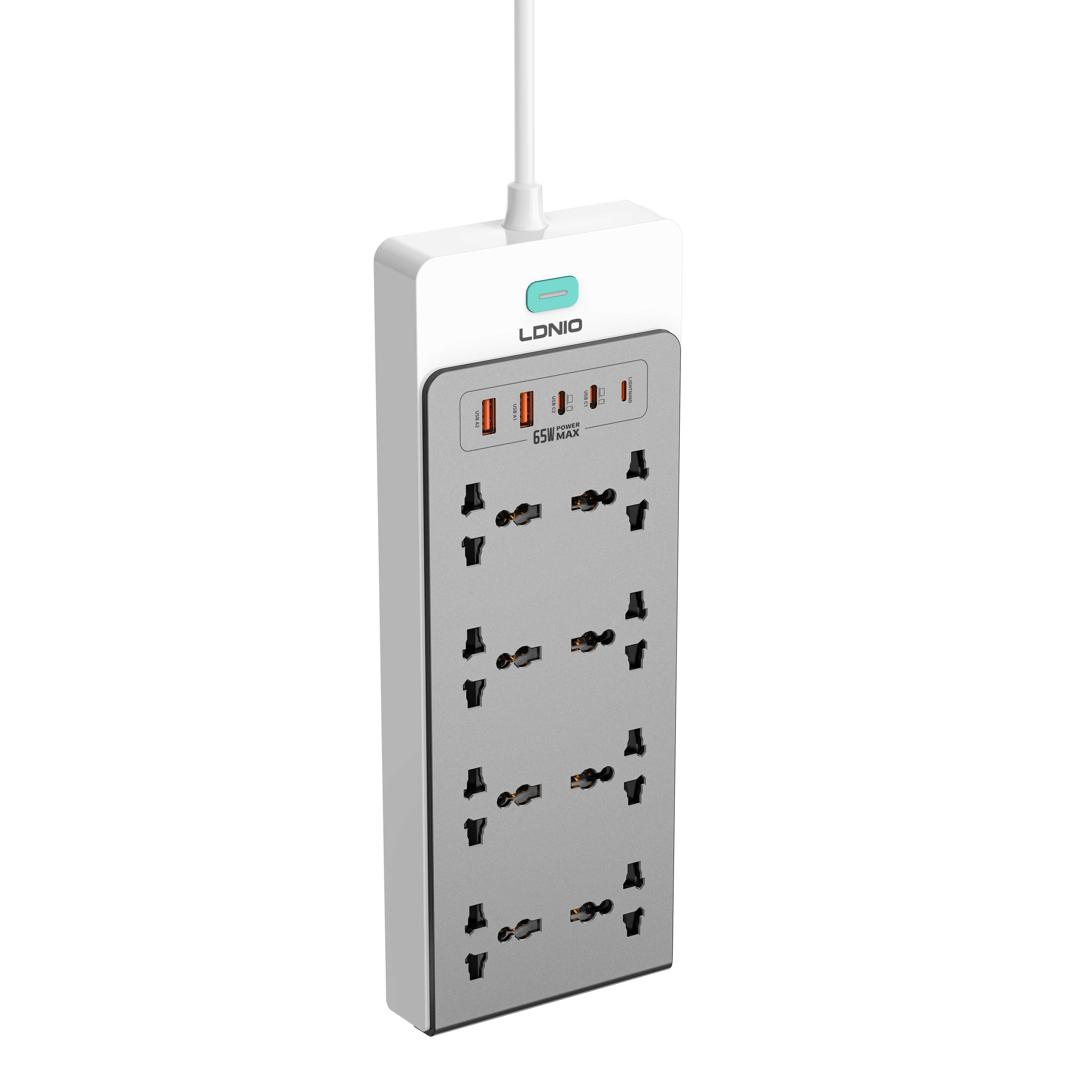 LDNIO 65W Nitride Gallium Nitride Desktop Power Strip SC4