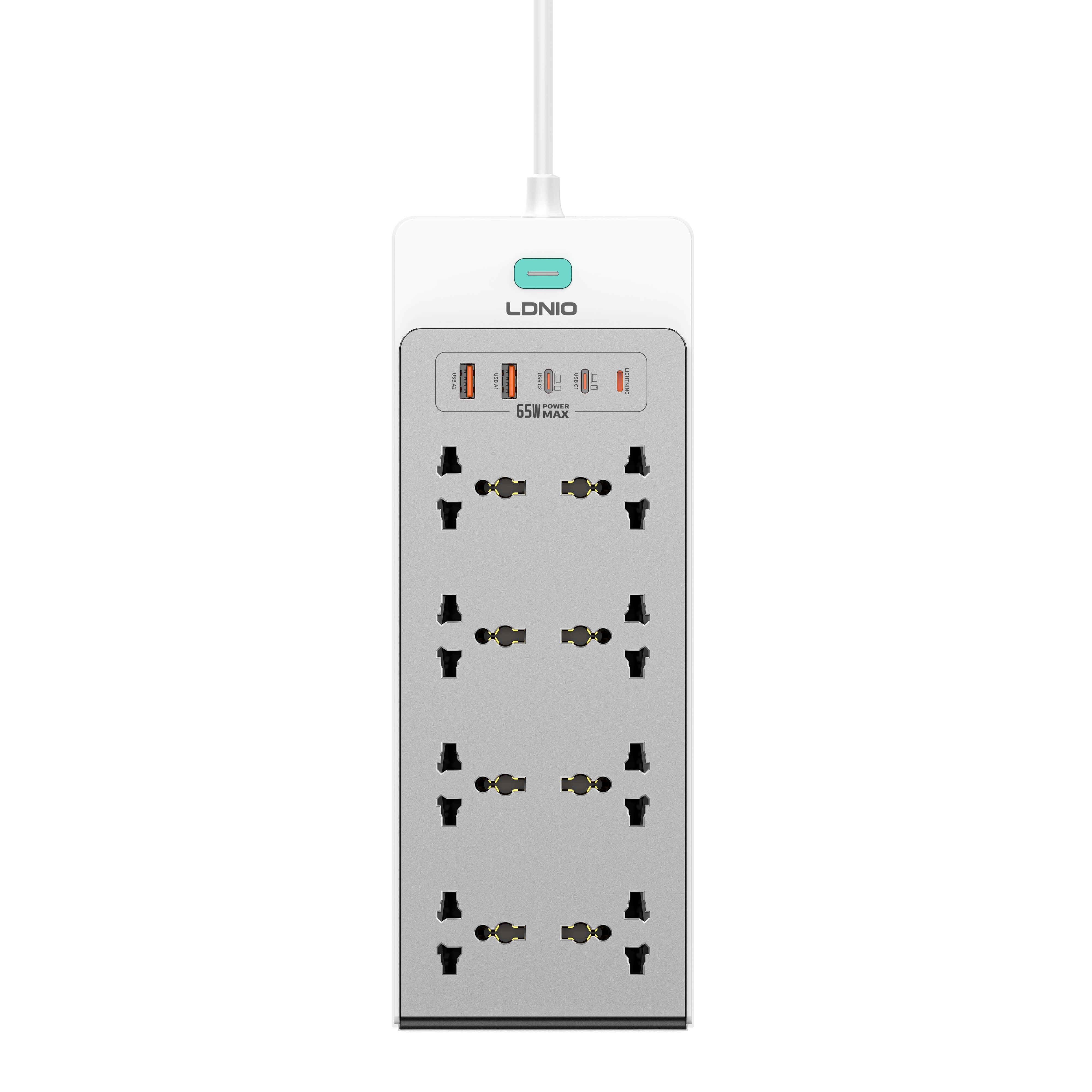 LDNIO 65W Nitride Gallium Nitride Desktop Power Strip SC4