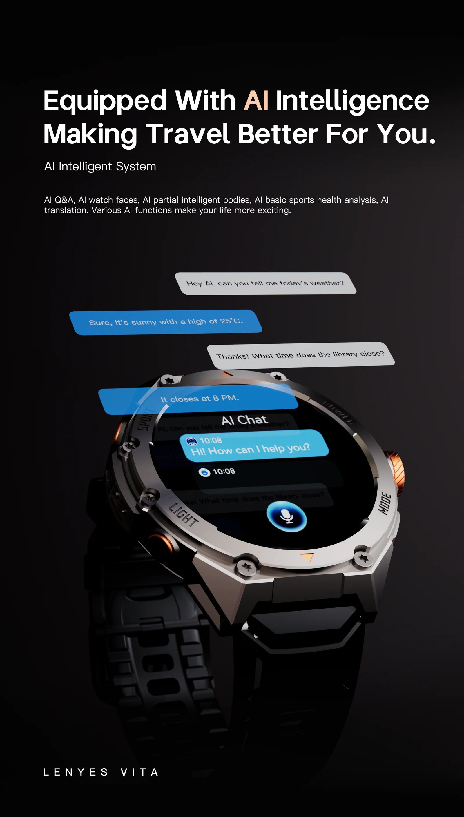 LENYES VITA GPS Smart Watch