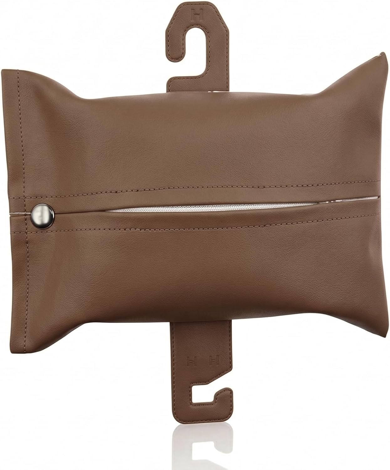 ZHUSE CA-009 Premium PU Leather Car Tissue Holder