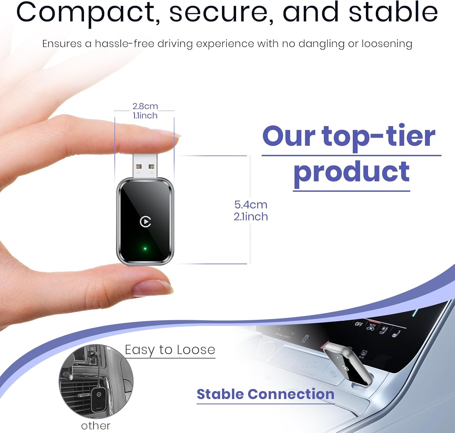 KingOne Wireless CarPlay Adapter