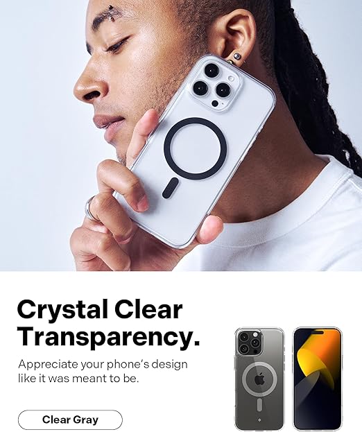 Clear MagSafe Shockproof Rugged Magnet Case