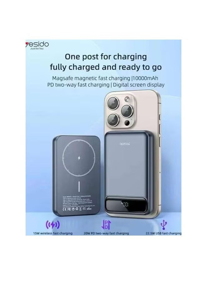 Yesido YP49 Compatible with MagSafe 10000mAh Wireless Charging Power Bank