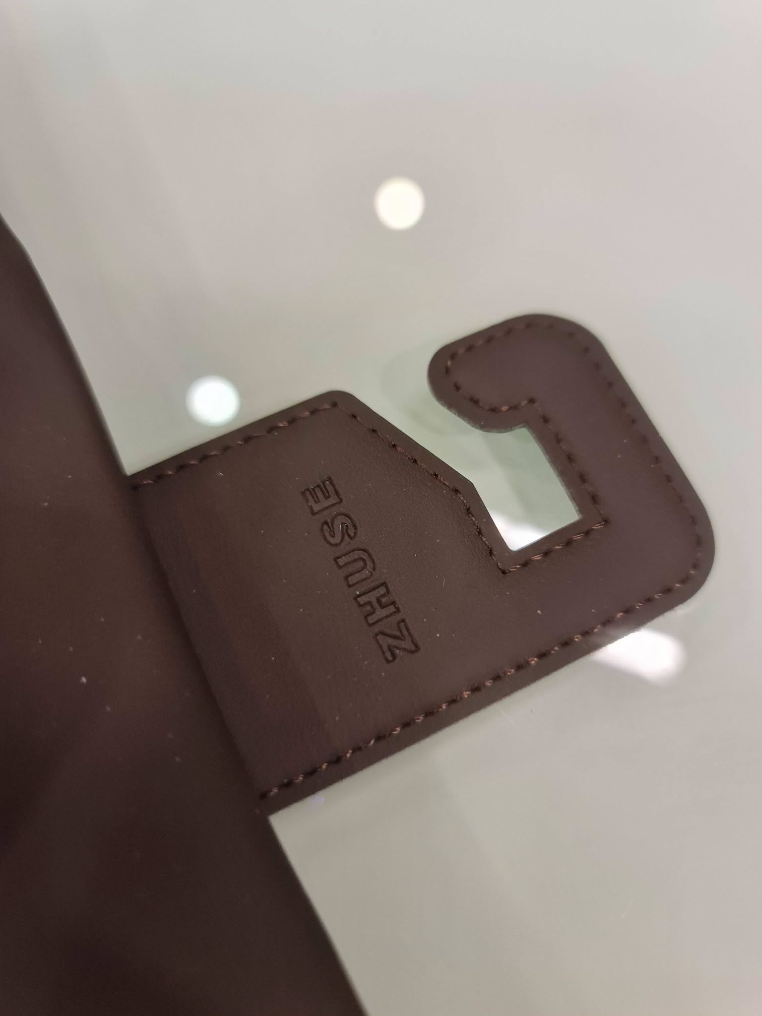ZHUSE CA-009 Premium PU Leather Car Tissue Holder
