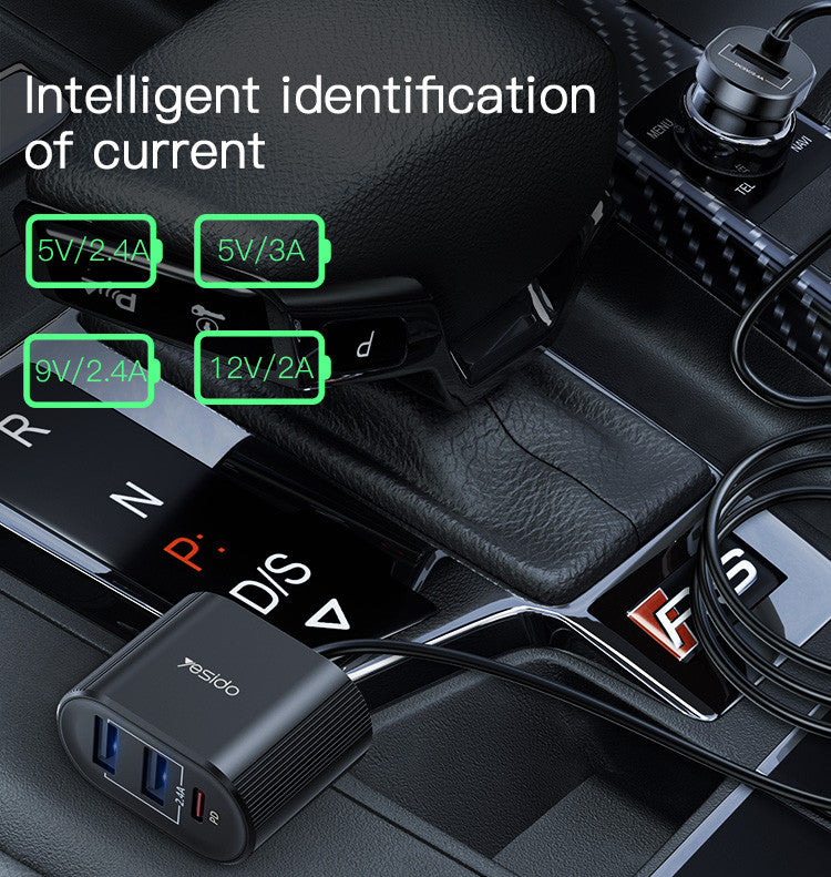 Yesido Y41 Multi Ports Fast Charging Car Charger