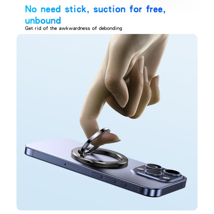Yesido C205 360 Free Rotation Magnets Double Ring Metal Folding Ring Phone Holder