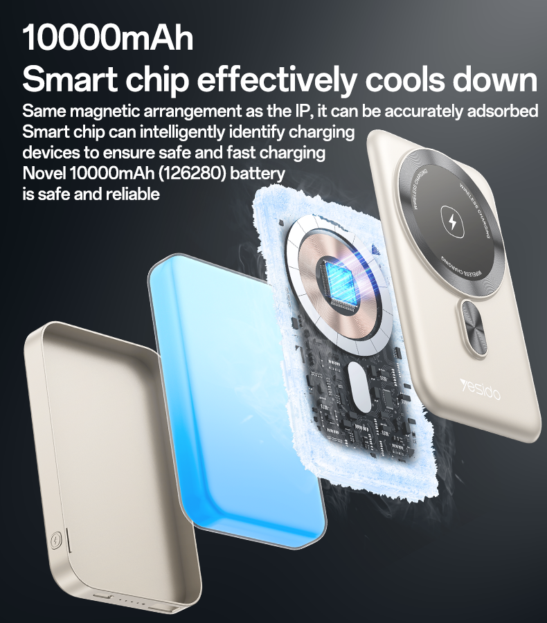 Yesido YP60 360-Degree Rotating Bracket 15W Wireless Fast Charging