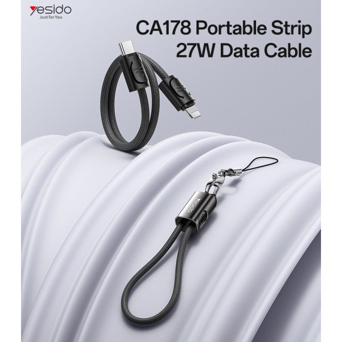 Yesido CA178 20CM 27W Type-C To Lightning Data Cable