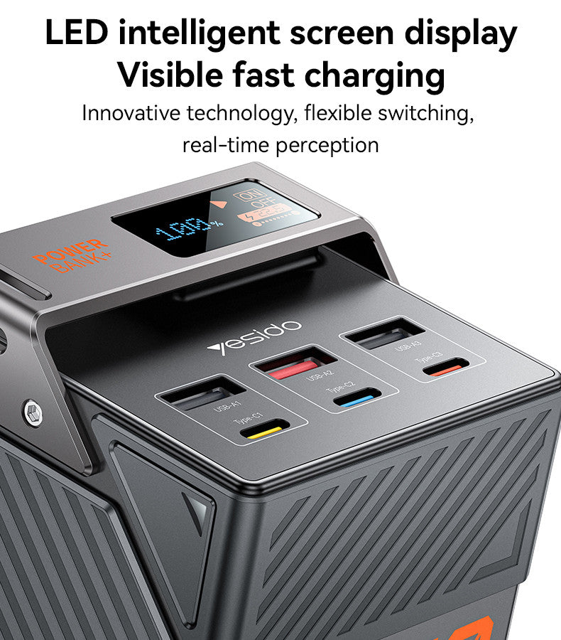 YESIDO YP63 50000mAh 22.5W Fast Charging Large Screen Power Bank