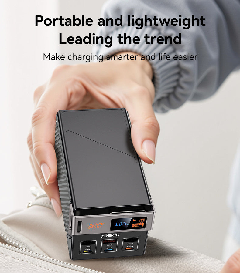 YESIDO YP63 50000mAh 22.5W Fast Charging Large Screen Power Bank