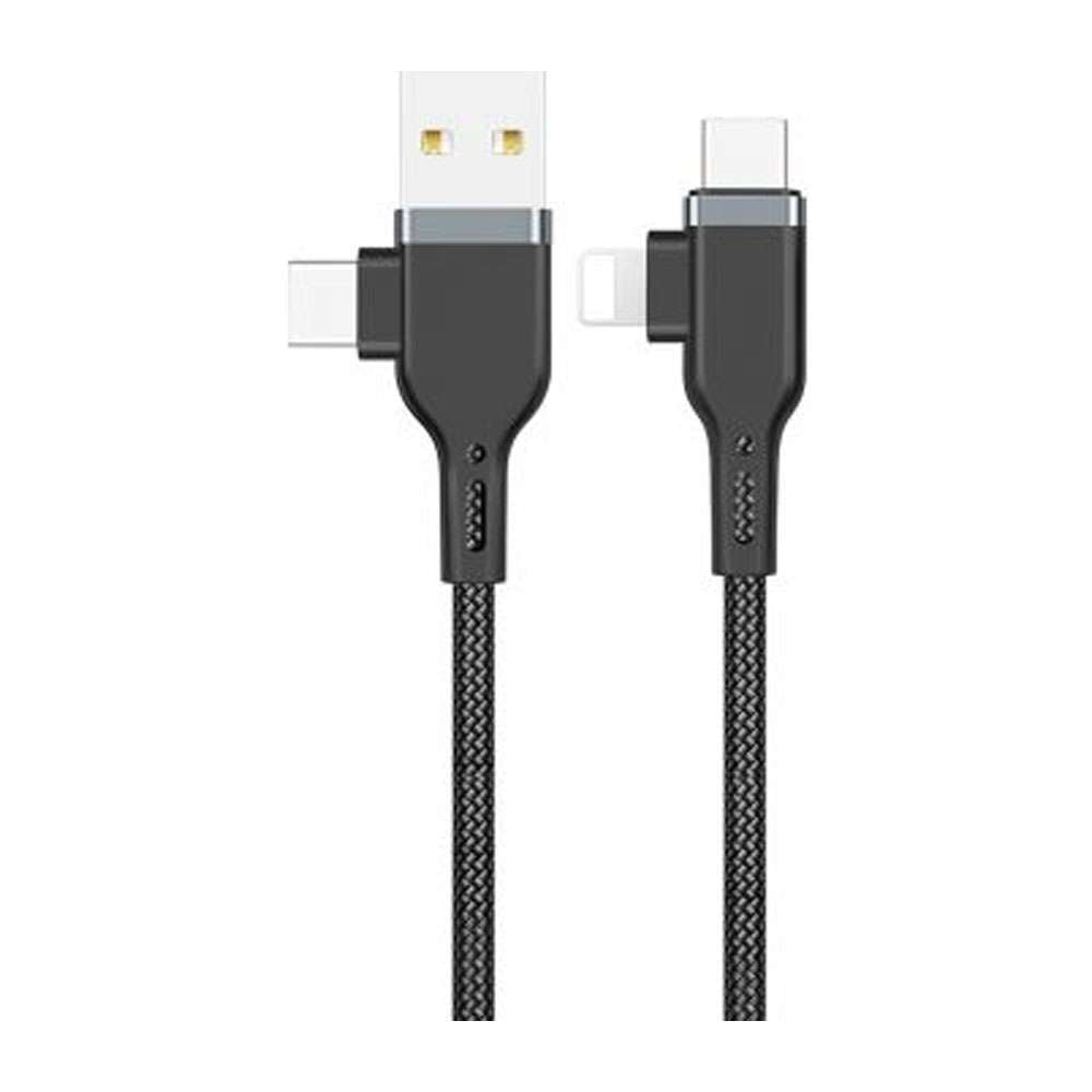 Wiwu PT06 Platinum Cable 2 In 2 USB And Type-C To Type-C And Lightning