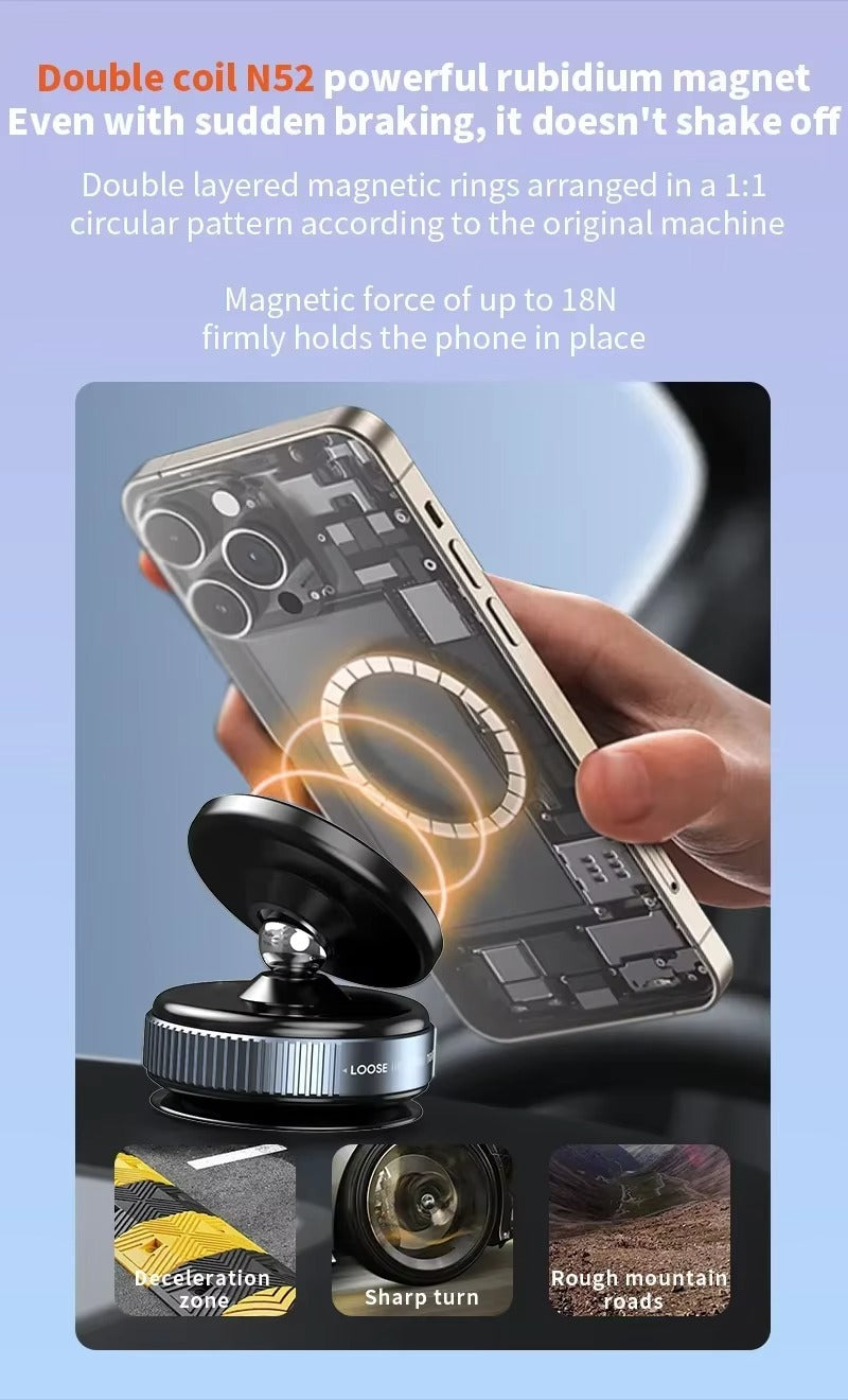 Phone Holder K009 Rotating Car Suction Cup Phone Stand
