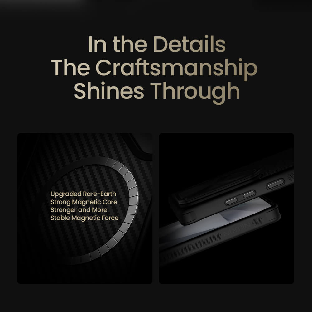 Nillkin CarboProp Magnetic MagSafe Overlay Aramid fiber armor case for Samsung
