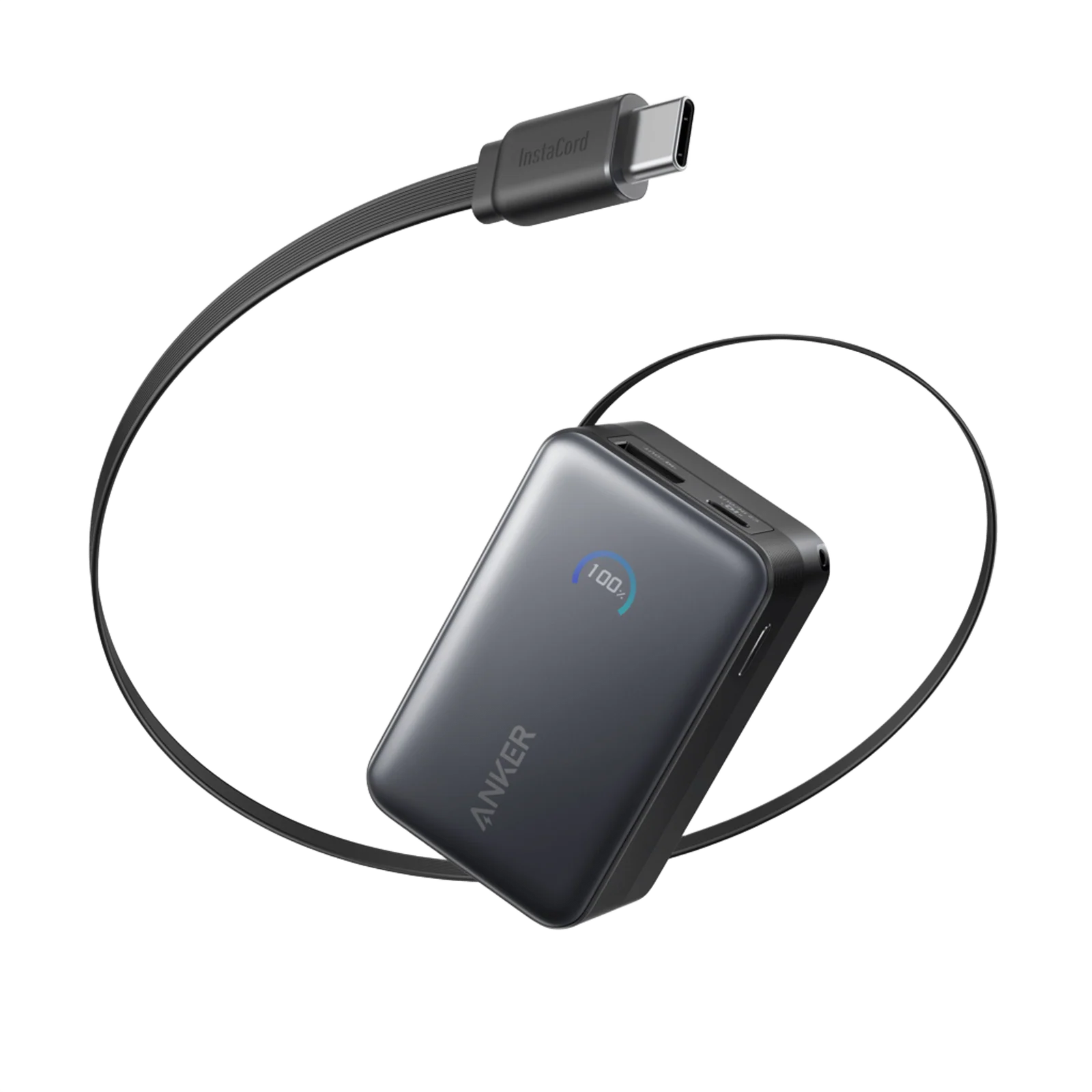 Anker Nano Power Bank (10K, 45W, Built-In Retractable USB-C Cable)A1638