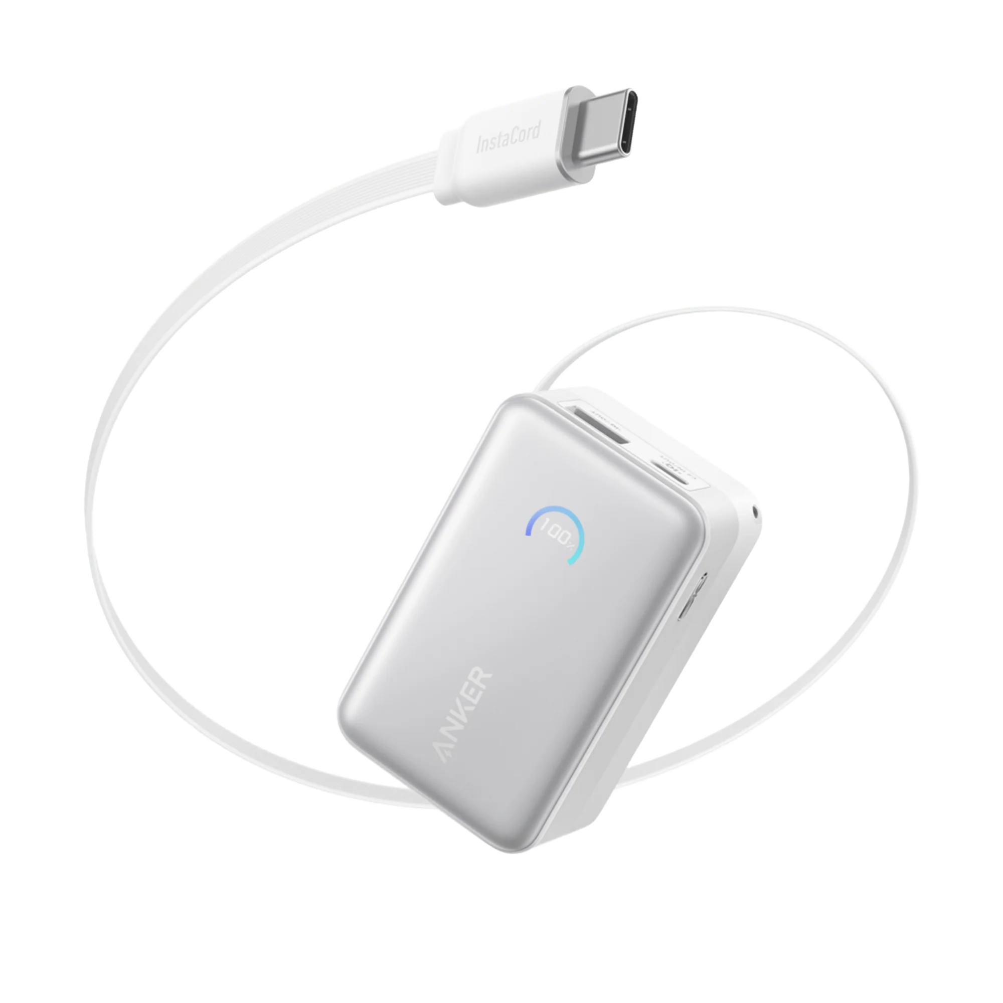 Anker Nano Power Bank (10K, 45W, Built-In Retractable USB-C Cable)A1638
