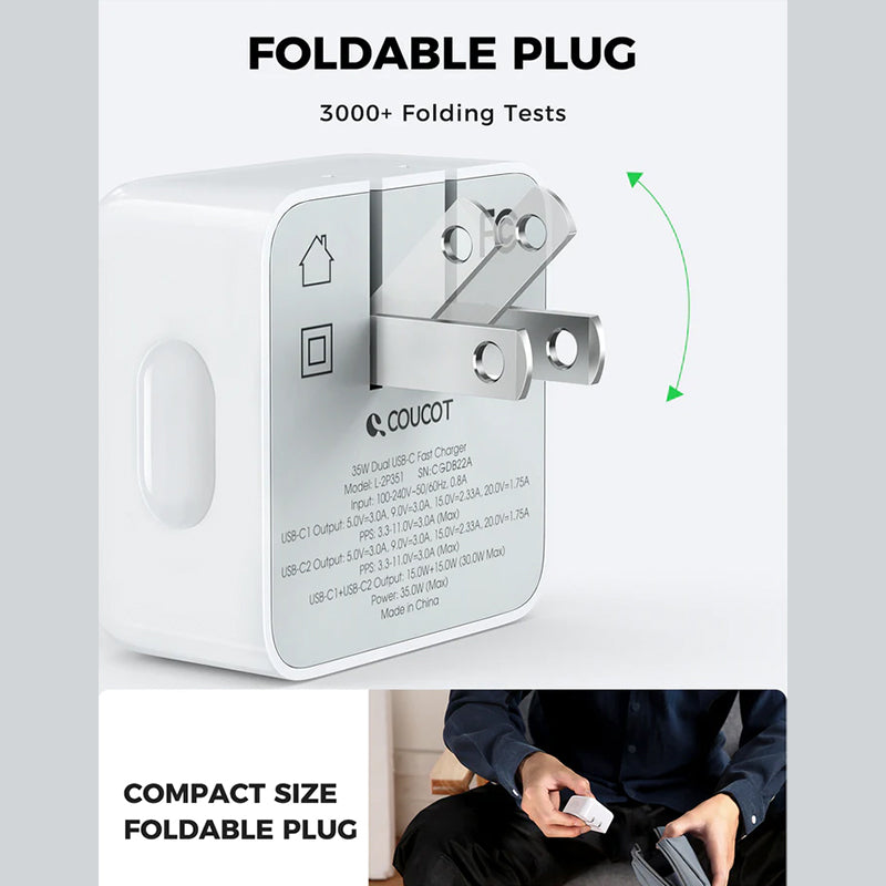 Apple 35W Dual USB-C Wall Charger