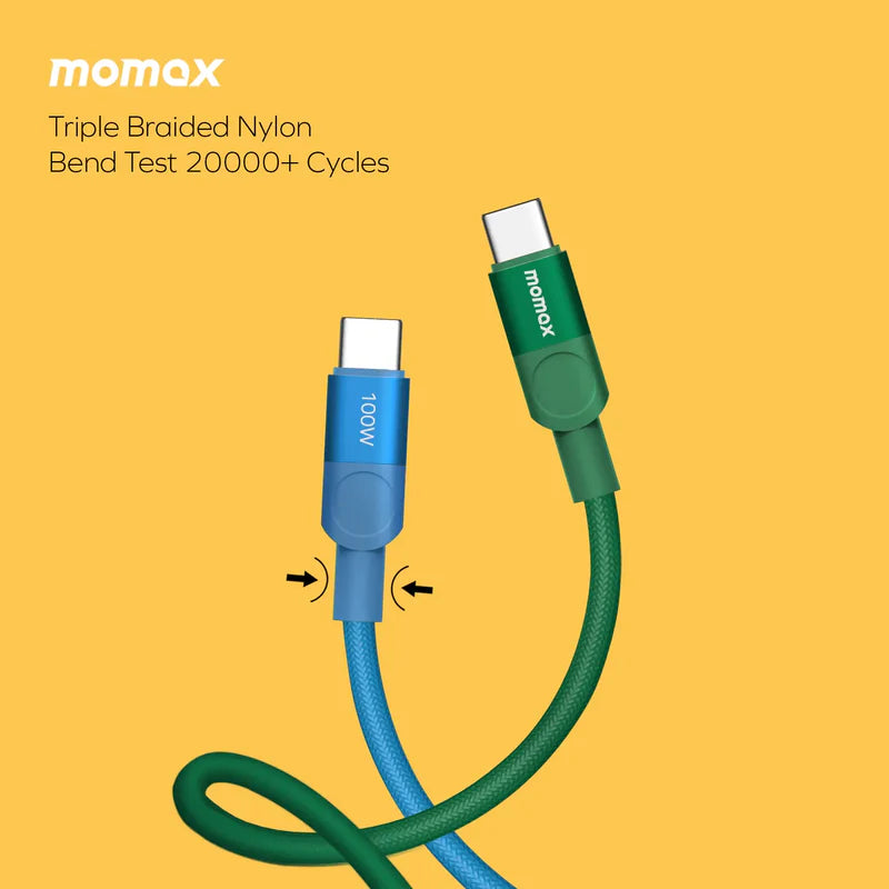 Momax Mag.Link Magnetic USB-C to USB-C Cable 100W 1m