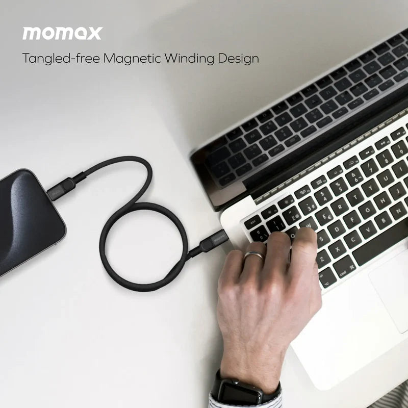 Momax Mag.Link Magnetic USB-C to USB-C Cable 100W 1m