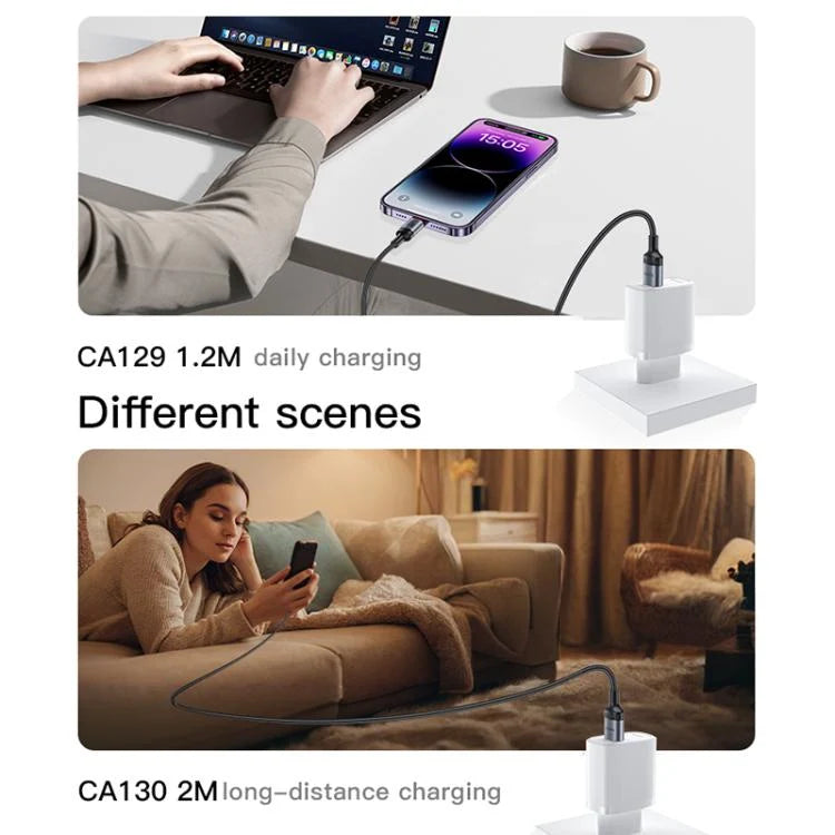 Yesido CA129L 12W 2.4A USB to 8 Pin Charging Data Cable