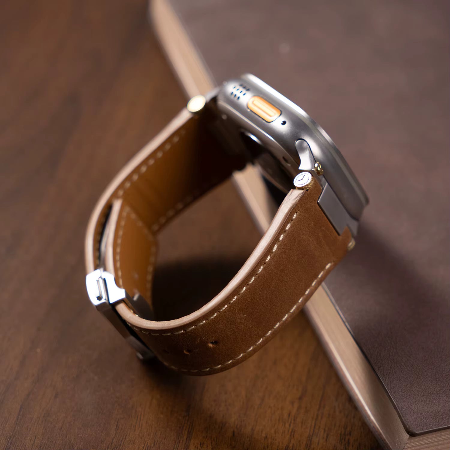 Luxury Folding Buckle Leather Strap