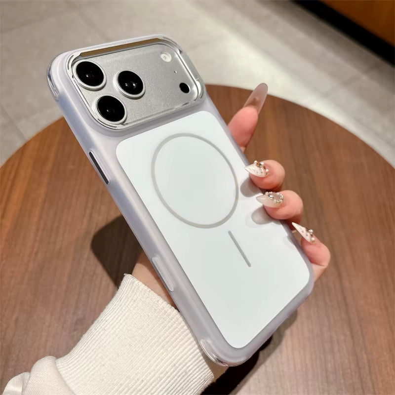 Luxury Magnetic Matte Acrylic Phone Case For iPhone