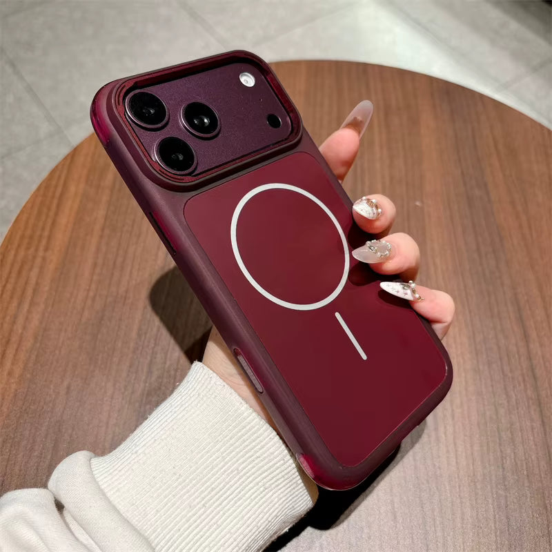 Luxury Magnetic Matte Acrylic Phone Case For iPhone
